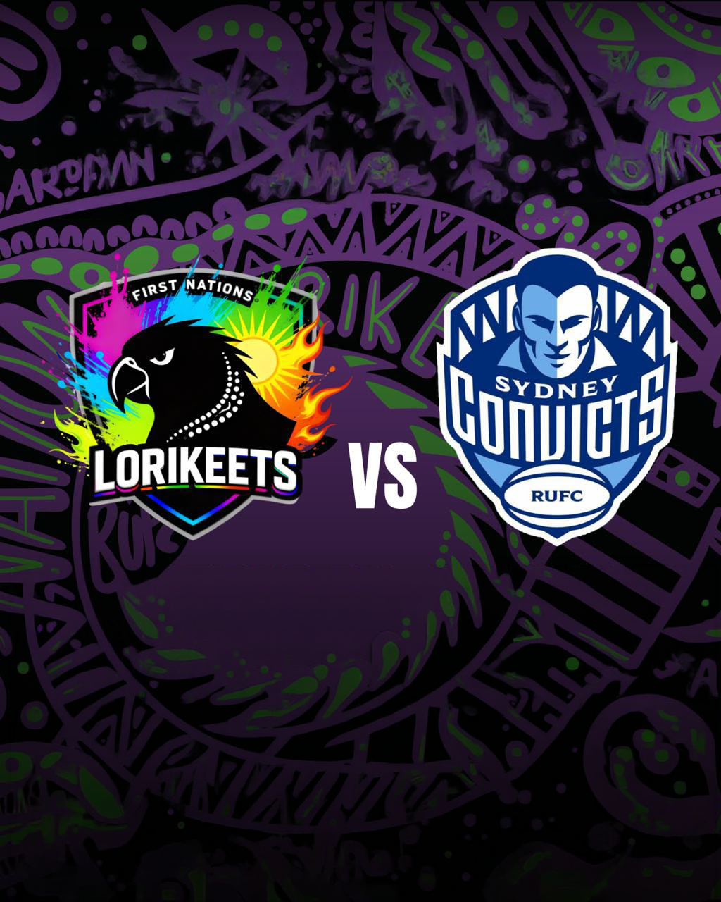 First Nations Lorikeets vs Sydney Convicts RUFC — Game Day Saturday July 11, 12PM Kick Off, Blue Giant Park Woollahra Oval #2, 28 Manion Avenue Rose Bay NSW 2029